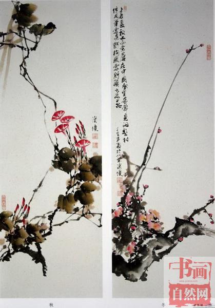 李溪境花鸟画欣赏